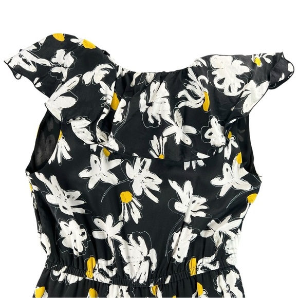 Jason Wu Women’s Black/White Floral Print Silk Dress In Size 6 - Picture 9 of 10